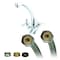 Fits-All Fluidmaster Univseral 1/2 in. FIP Compression 12 in. Braided Stainless Steel Supply Line B4F12U - alternate 4